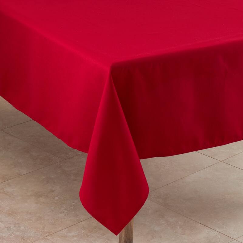 Everyday Design Solid Color Tablecloth - 60 x 60 - Red - Square