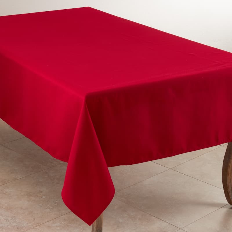 Everyday Design Solid Color Tablecloth - 90 x 108 - Red - Rectangle