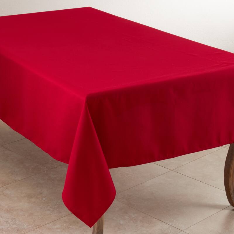 Everyday Design Solid Color Tablecloth - 65 x 104 - Red - Rectangle