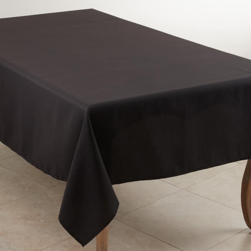 Everyday Design Solid Color Tablecloth - 90 x 108 - Black - Rectangle