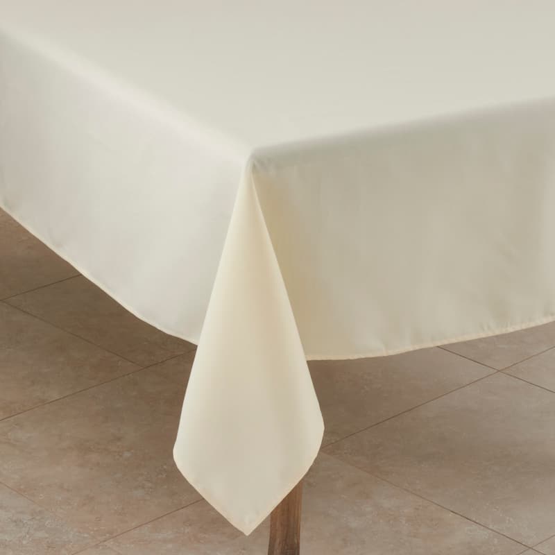 Everyday Design Solid Color Tablecloth - 60 x 60 - Ivory - Square