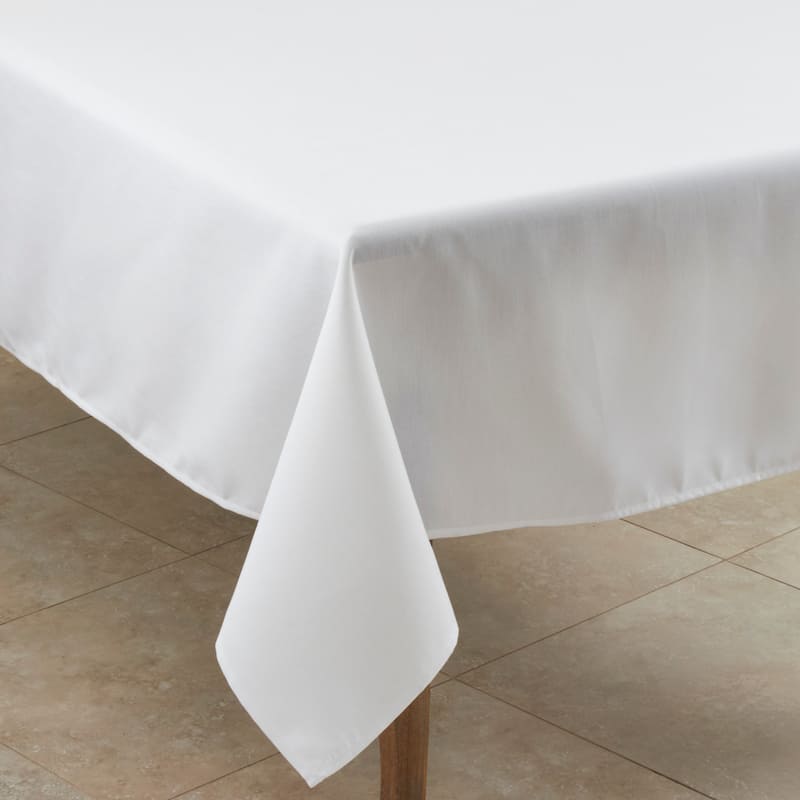 Everyday Design Solid Color Tablecloth - 60 x 60 - White - Square