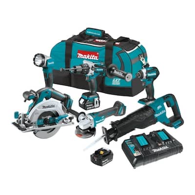 Makita XT611PT 18V LXT Lithium‑Ion Brushless Cordless Combo Kit(5.0Ah)