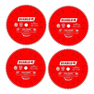 Lame De Scie Circulaire Diablo D1280X - 12 Pouces, 80 Dents Carbure, Finition Fine