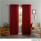 preview thumbnail 8 of 29, Aurora Home Insulated Thermal Blackout 84-inch Curtain Panel Pair - 52 x 84 Cardinal Red