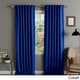 preview thumbnail 12 of 29, Aurora Home Insulated Thermal Blackout 84-inch Curtain Panel Pair - 52 x 84 Cobalt