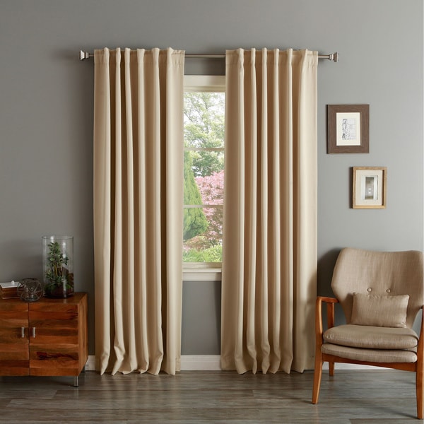 Aurora Home Insulated Thermal Blackout 84-inch Curtain ...