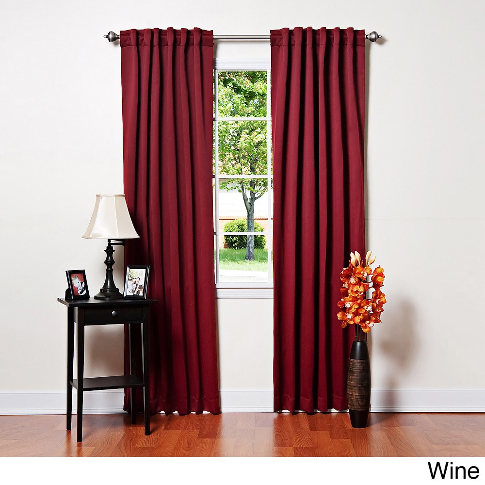 Insulated Thermal Blackout 84 inch Curtain Panel Pair