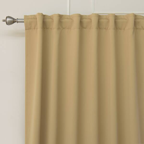 Shop Aurora Home Solid Insulated Thermal 63 Inch Blackout Curtain