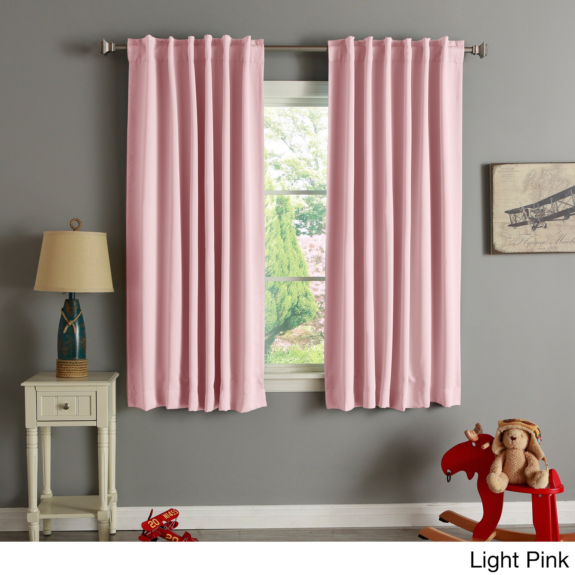Shop Aurora Home Solid Insulated Thermal 63 Inch Blackout Curtain