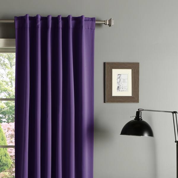 Shop Aurora Home Solid Insulated Thermal 63 Inch Blackout Curtain