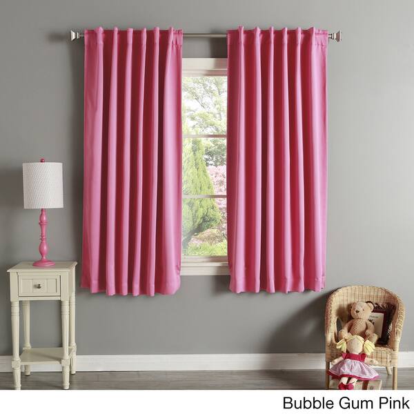 Shop Aurora Home Solid Insulated Thermal 63 Inch Blackout Curtain