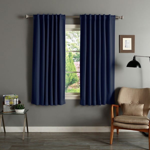 Aurora Home Insulated Thermal 63-inch Blackout Curtain ...