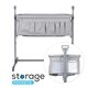 preview thumbnail 8 of 6, Milliard Side Sleeper Bedside Baby Bassinet/Cradle