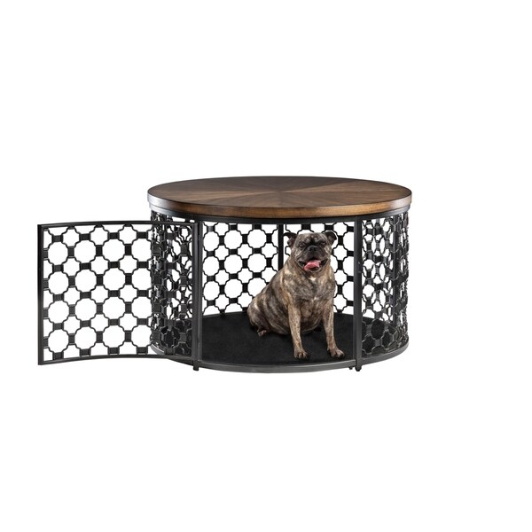 round dog crate