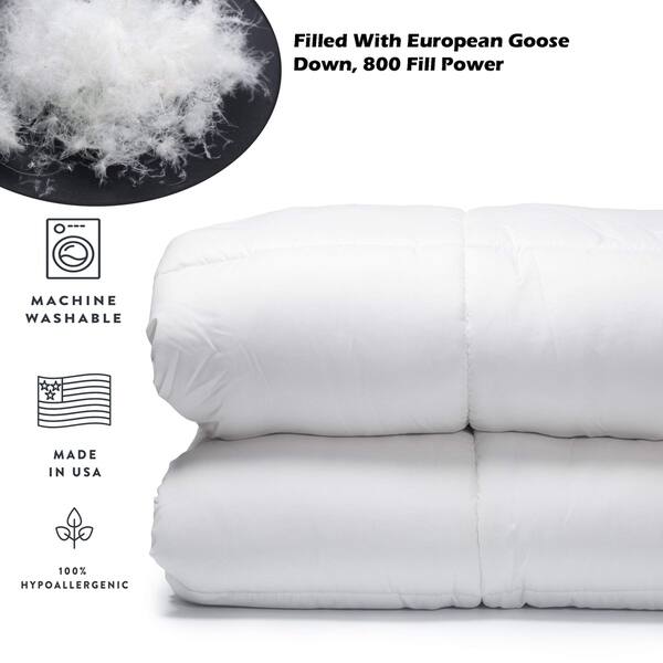 Shop Comfydown Luxurious White Comforter Goose Down 800 Fp W