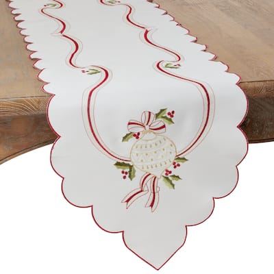 Embroidered Christmas Runner