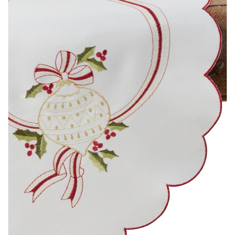 Embroidered Christmas Runner