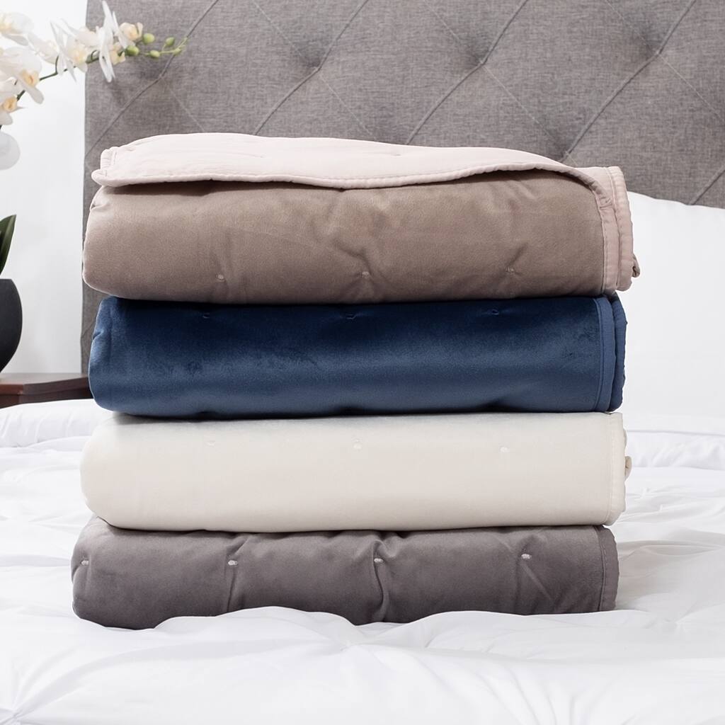 Holland Dot Stitch Reversible Throw Blanket