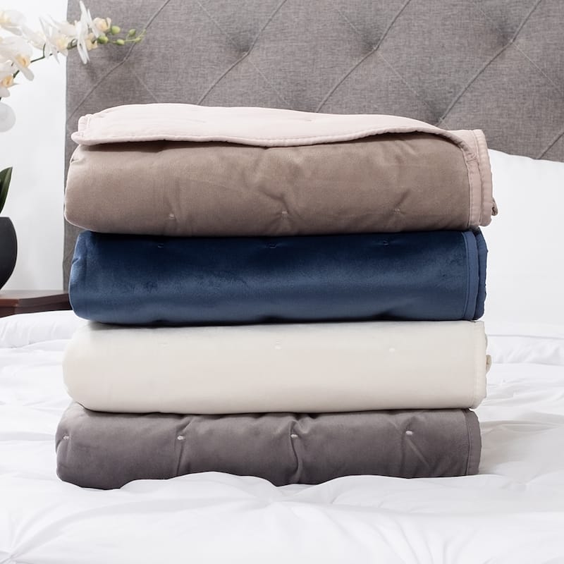 Holland Dot Stitch Reversible Throw Blanket