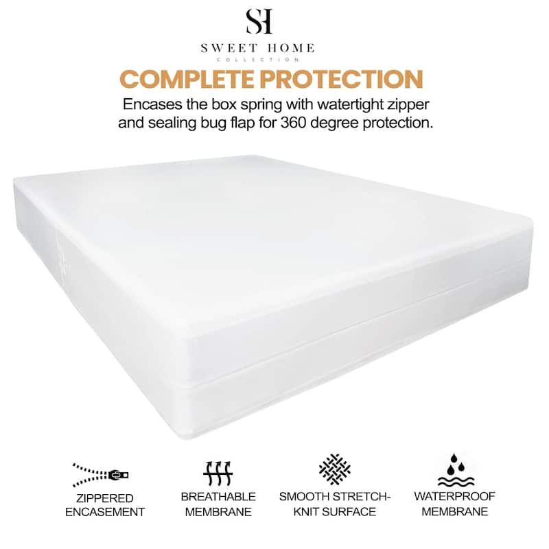 Waterproof Bed Bug Proof Box Spring Encasement Protector - On Sale 