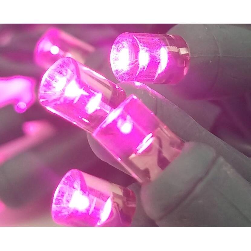 Pink LED Light String Set of 70 Lights 5MM