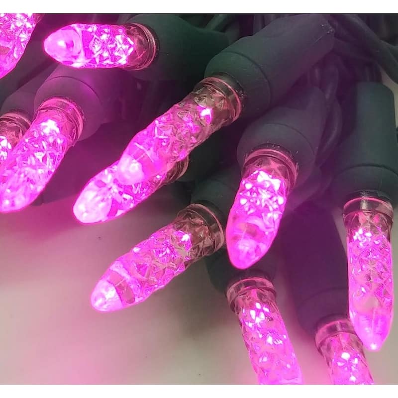 Pink LED Light String Set of 70 Lights Mini M5