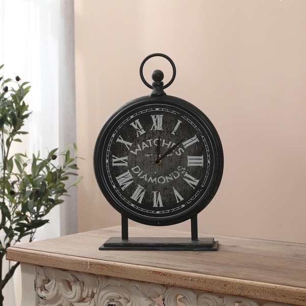 Metal Vintage Table Top Clock
