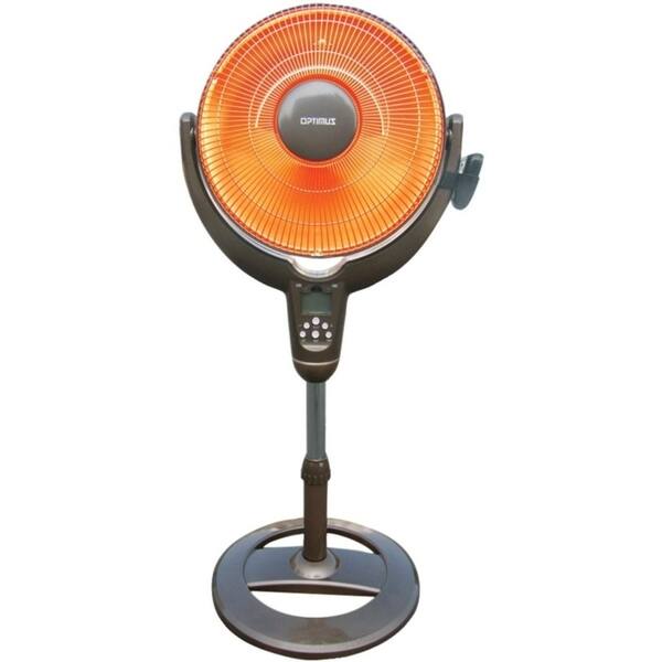 slide 1 of 1, Optimus Oscillating Pedestal Digital Dish Heater H-4501