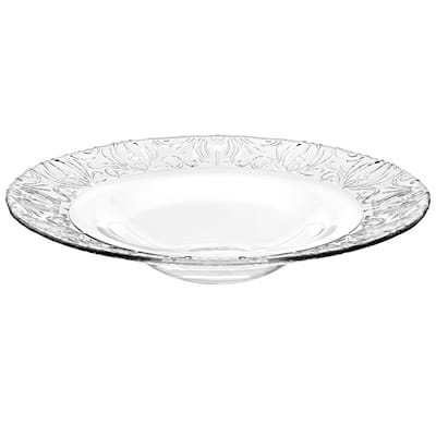 Majestic Gifts Inc. Glass Designed Serving Bowl/ Soup Plate-11.8" D