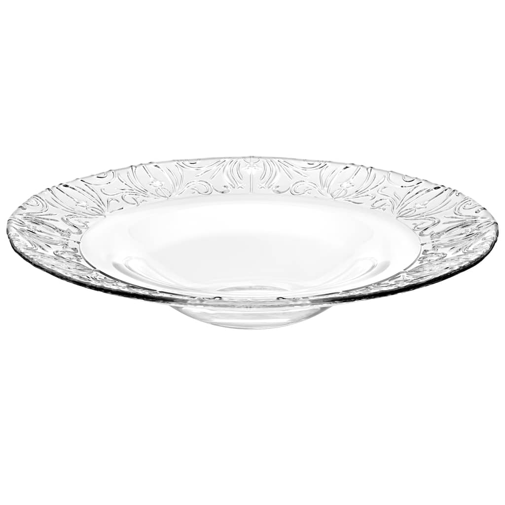 Majestic Gifts Inc. Glass Designed Serving Bowl/ Soup Plate-11.8" D