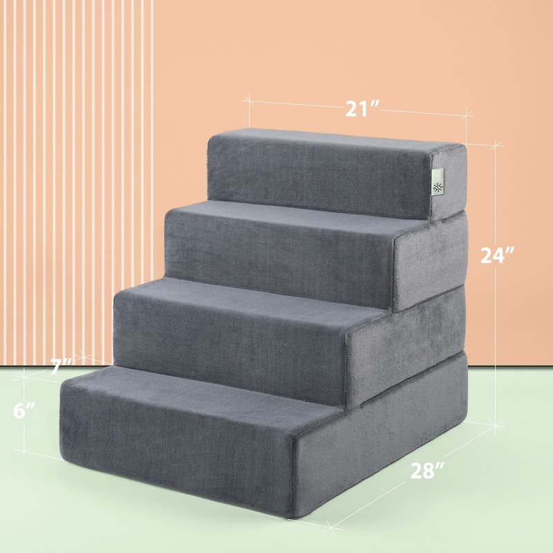 Priage by Zinus Easy Pet Stair Charcoal - X-Large