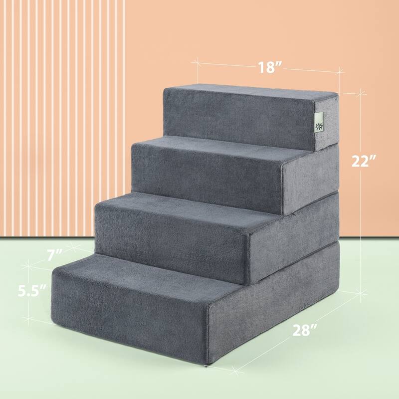 Priage by Zinus Easy Pet Stair Charcoal