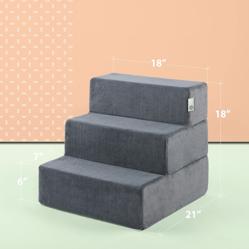 Priage by Zinus Easy Pet Stair Charcoal