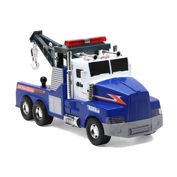 tonka mighty motorized tow truck