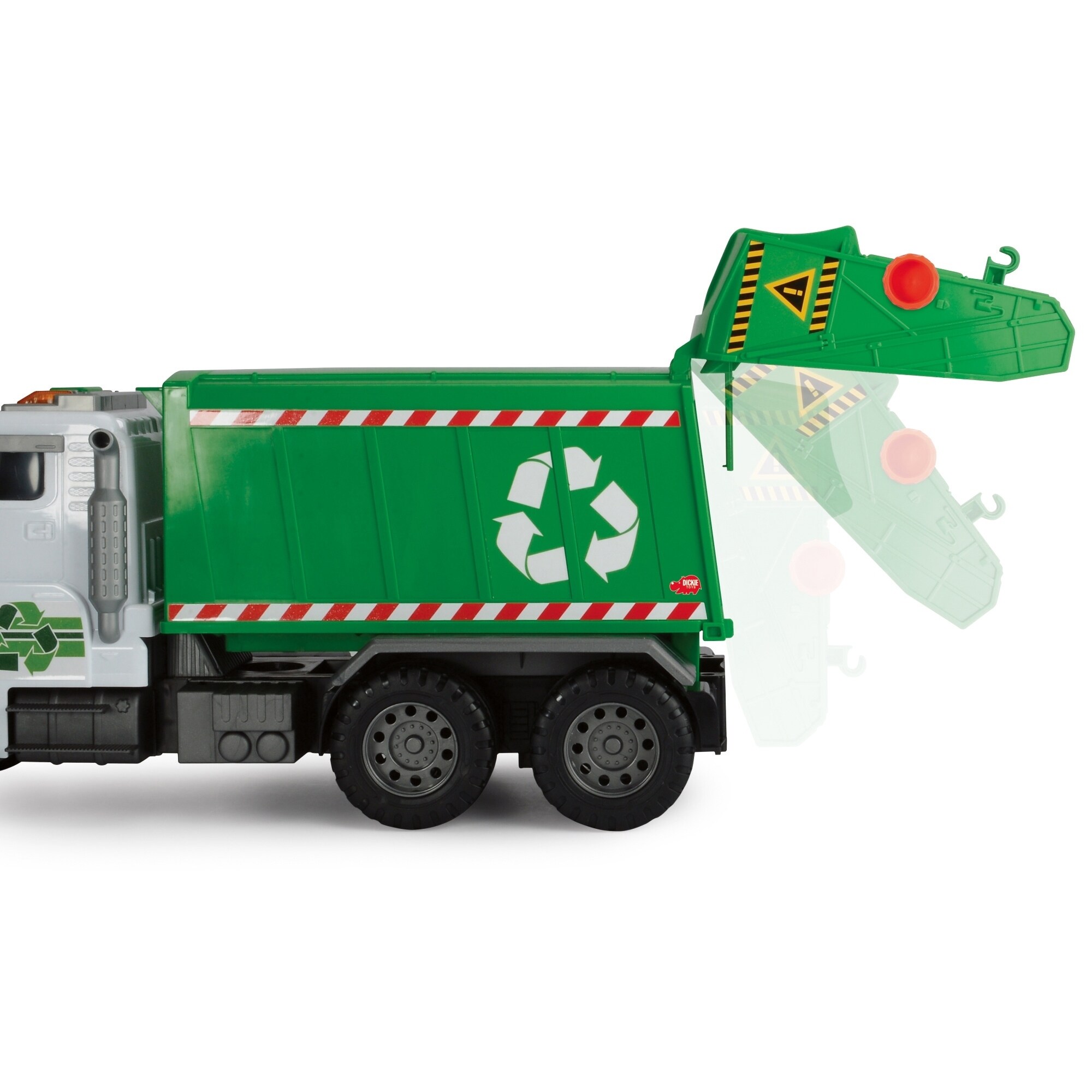 dickie toys light and sound garbage truck