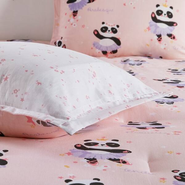 Shop Taylor Olive Daisy Pink Cotton Reversible Comforter Set