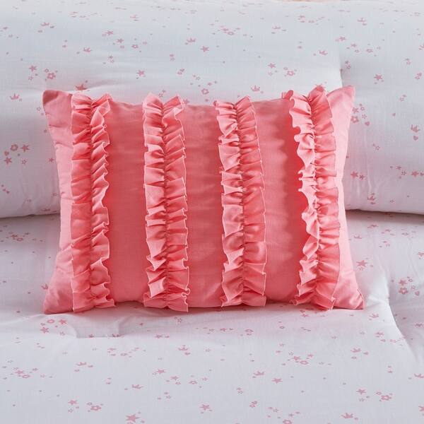 Shop Taylor Olive Daisy Pink Cotton Reversible Comforter Set