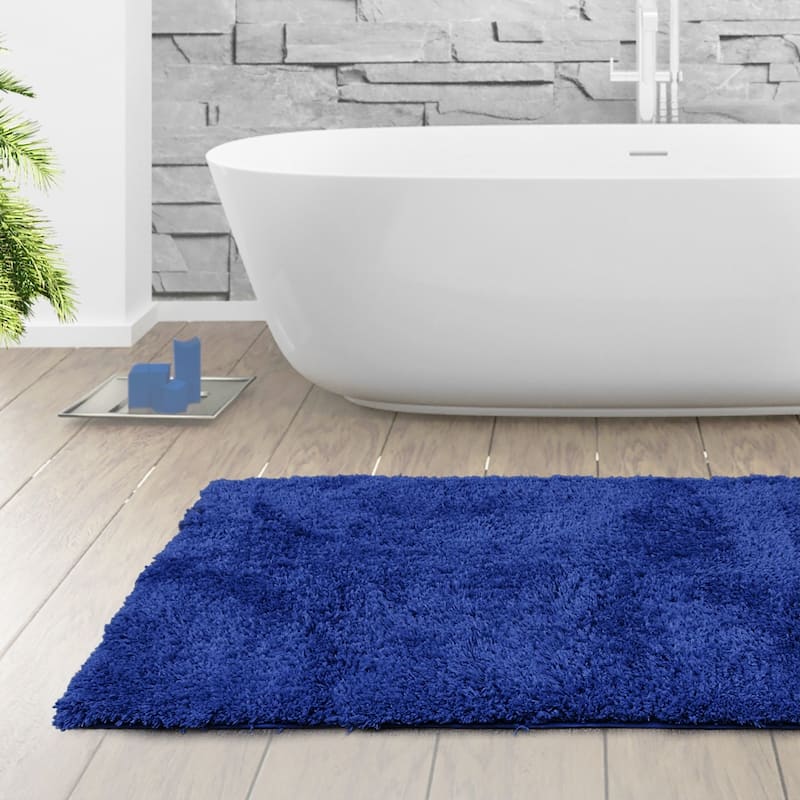 Porch & Den Lorena Shaggy/ Non-slip Rubber Backed Bath Rug