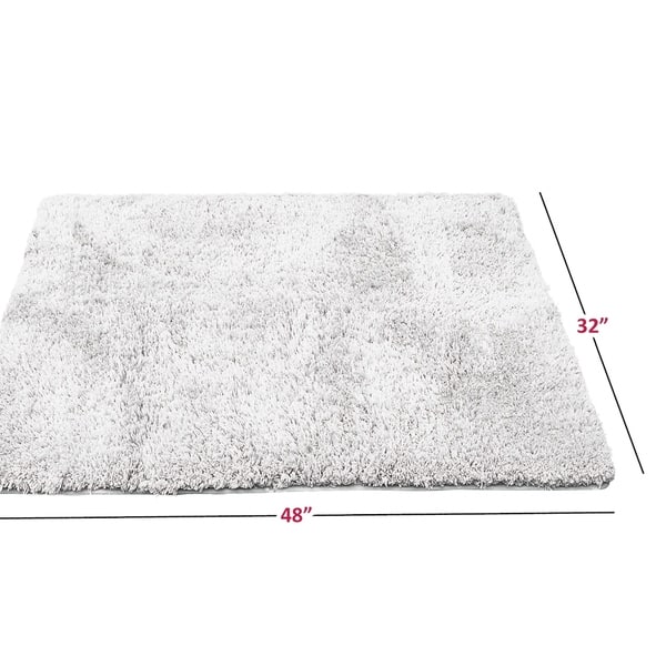 Porch & Den Lorena Shaggy/ Nonslip Rubber Backed Bath Rug Bed Bath