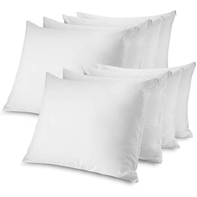 Circles Home Cotton Pillow Protector Zippered cover (Set of 8)