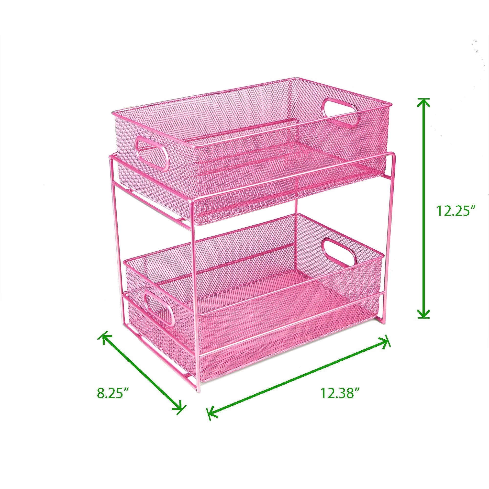 Mind Reader 2 Tier Mesh Storage Basket Organizer, Home, Kitchen, Pink - Bed  Bath & Beyond - 26970885