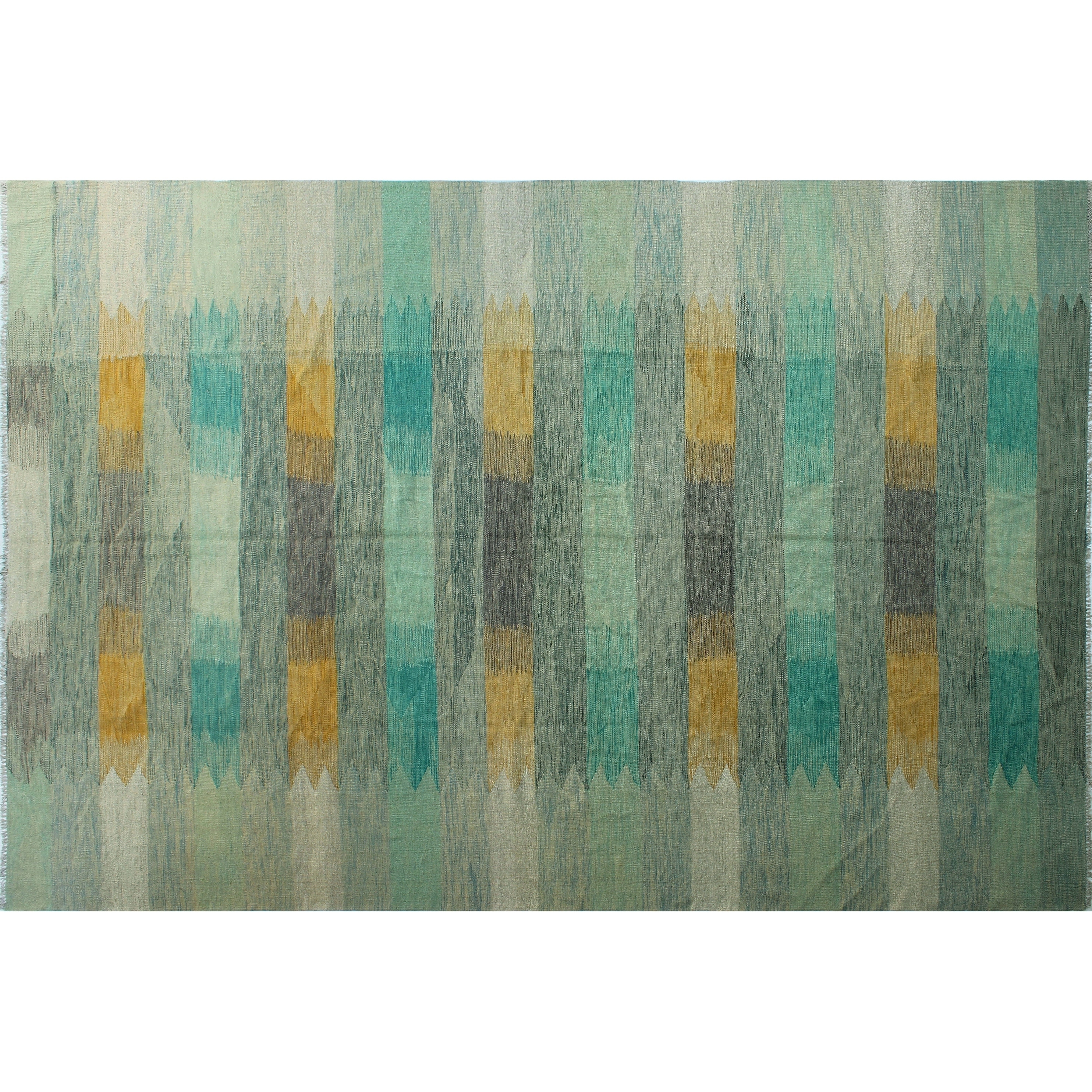 Noori Rug Hand-Woven Winchester Kilim Efia Green/Blue Rug 8'4 x 10'10 Noori Rug Hand-Woven Winchester Kilim Efia Green/Blue Rug 8'4 x 10'10