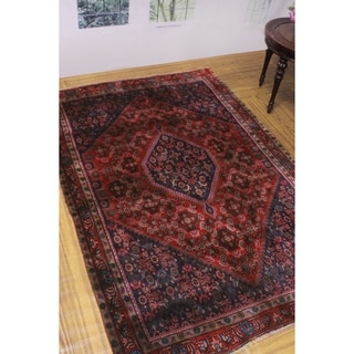 Noori Rug Vintage Distressed Jayda Area Rug Red Noori Rug Vintage Distressed Jayda Area Rug Red