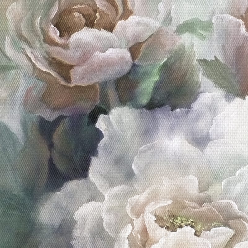 White Roses III Soft by Nan Wrapped Canvas Art Print
