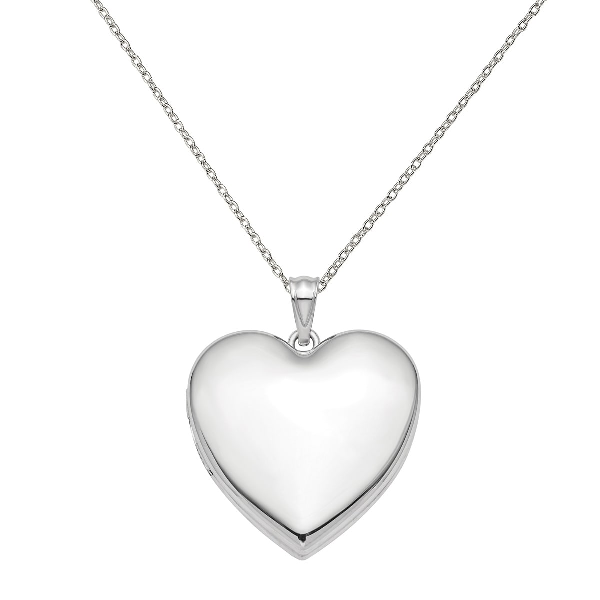 Sterling Silver Locket Jewelry Pendants & Charms Hollow 18 mm 24 mm Heart Locket 