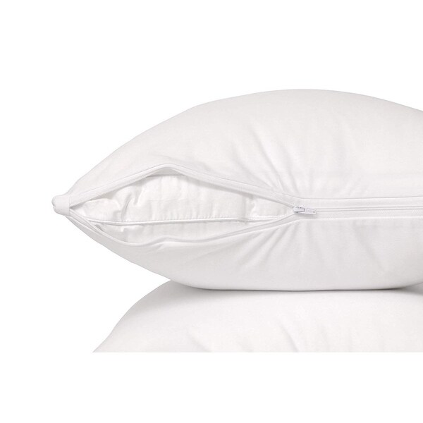 Bacteria Standard Size, Set of 2 100/% Satisfaction Guaranteed! 2 Pack Dust Mite Bed Bug Proof Waterproof Pillow Protectors Zippered Allergy Control Encasement