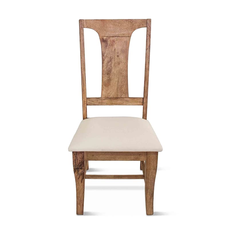 Pengrove Mango Wood Upholstered Dining Chairs, Set of 2 - N/A
