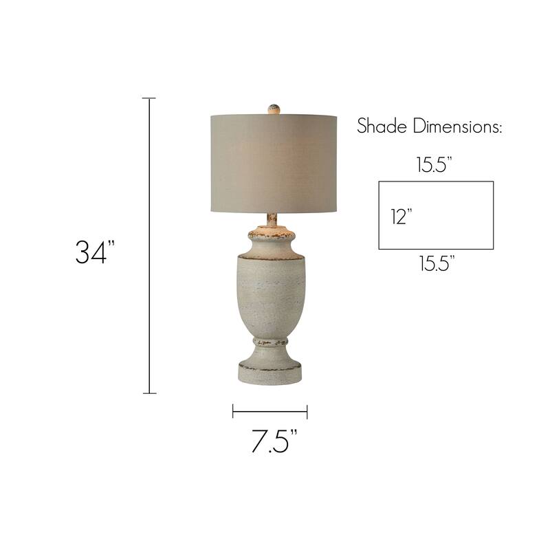 Barb 34-Inch Table Lamp - N/A