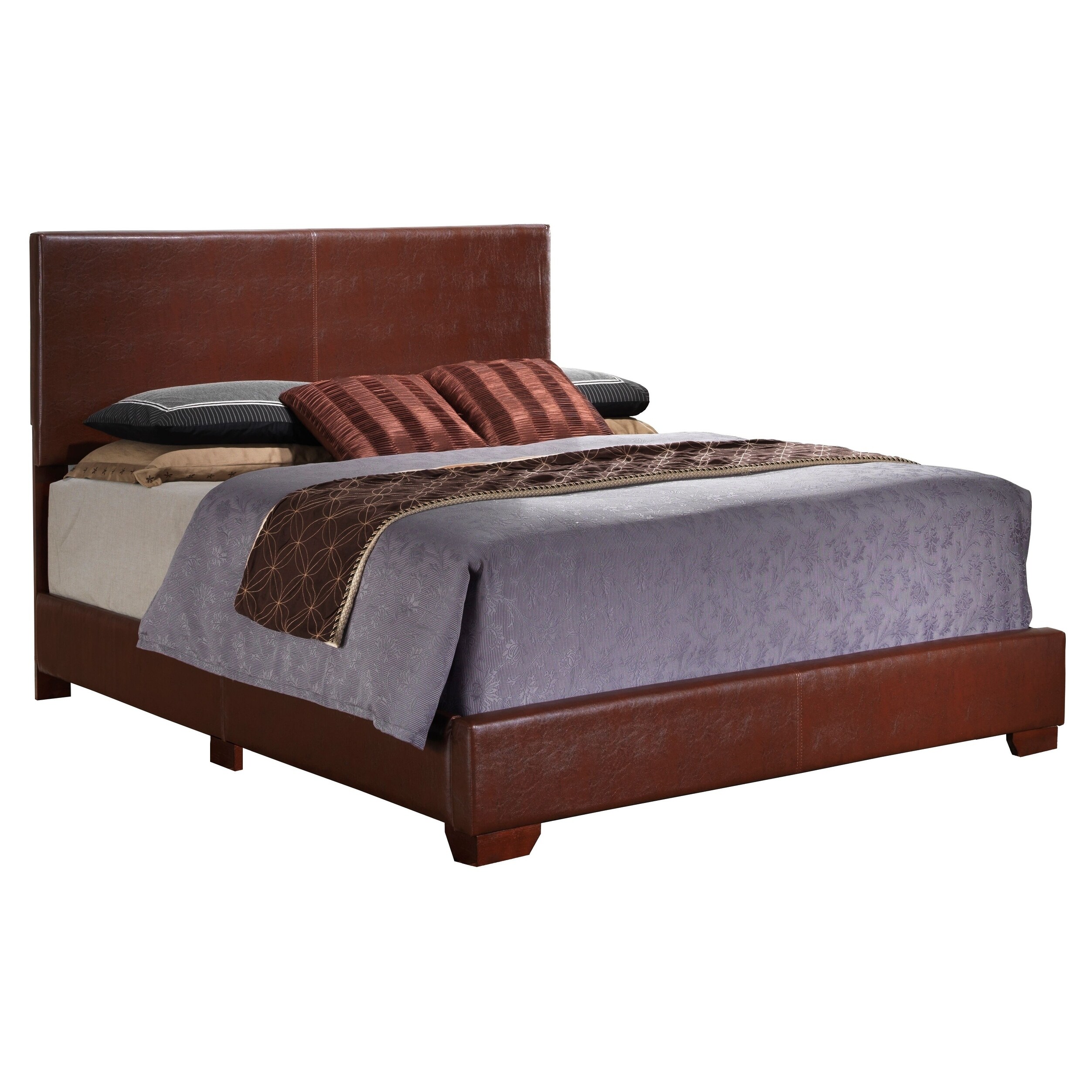 Aaron Faux Leather Bed